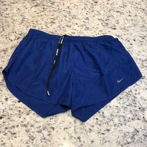 Nike Dri-Fit women’s Running shorts, blue, size medium